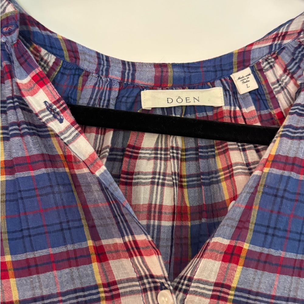 DÔEN Janis Top – Cote D’Azur Plaid - Picture 7 of 7